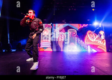 Sir Robert Bryson Hall II aka Logic @ The Vogue Theatre in Vancouver, BC on February 4th 2016 Stock Photo