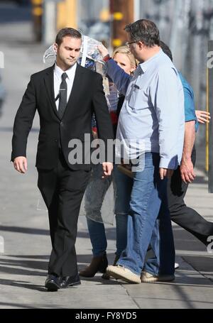 Celebrities outside the ABC studios  Featuring: Kristen Bell Where: Los Angeles, California, United States When: 23 Mar 2016 Stock Photo