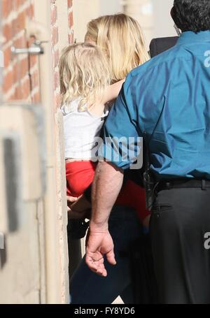 Celebrities outside the ABC studios  Featuring: Kristen Bell Where: Los Angeles, California, United States When: 23 Mar 2016 Stock Photo