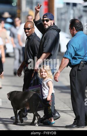 Celebrities outside the ABC studios  Featuring: Jon Bernthal, Adeline Bernthal Where: Los Angeles, California, United States When: 23 Mar 2016 Stock Photo