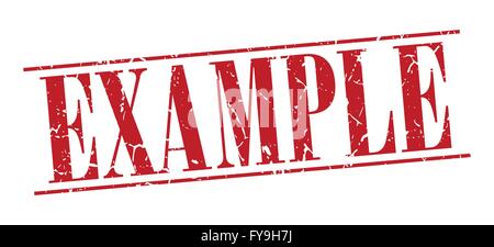 example red grunge vintage stamp isolated on white background Stock Vector