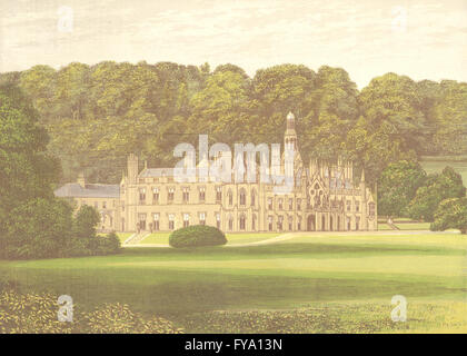 SHELTON ABBEY, Arklow, County Wicklow, Ireland (Earl of Wicklow), print 1892 Stock Photo