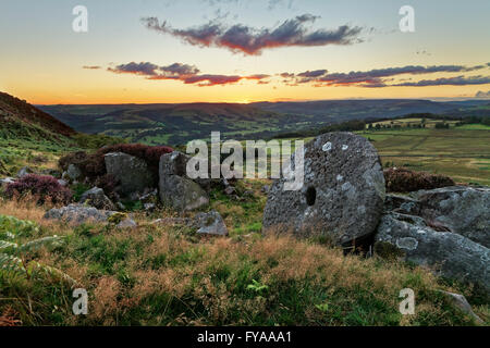 View over moorlands Stock Photo