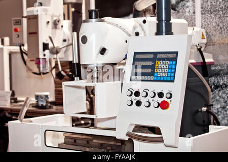 Control panel of CNC machine Stock Photo