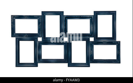Picture photo frame of blue color Stock Photo
