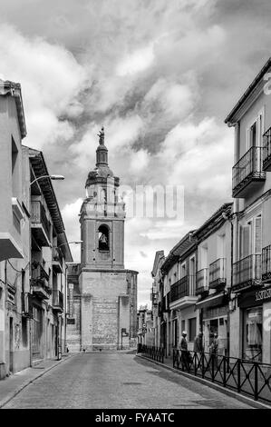 Church of Santo Domingo, Arevalo, Avila province, in the autonomous community of Castilla y Leon. Spain, Stock Photo