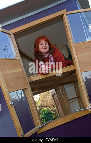 Artist Jane Tarasun's wooden folly sheds for gardens.a UK garden ...