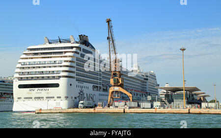 Cruise ship MSC Poesia, IMO 9387073 Stock Photo