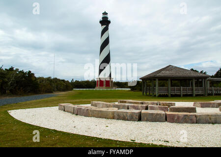 Outer Banks in North Carolina USA Cape Hatteras Lighthouse Cape Hatteras National Seashore Stock Photo