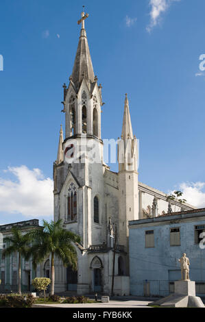Sagrada Corazon Iglesia, Plaza de la Juventud, Camaguey, Cuba, Unesco World Heritage Site Stock Photo