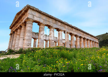 Segesta, Calatafimi, Trapani, Sicily, Italy Stock Photo