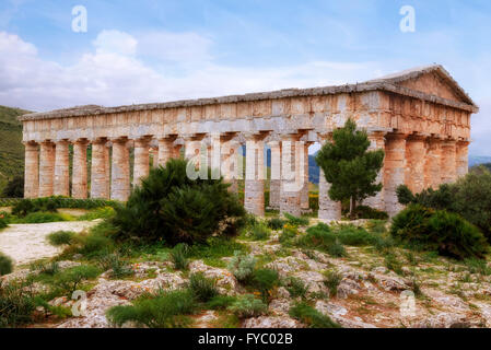 Segesta, Calatafimi, Trapani, Sicily, Italy Stock Photo