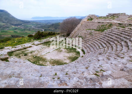 Segesta, Calatafimi, Trapani, Sicily, Italy Stock Photo