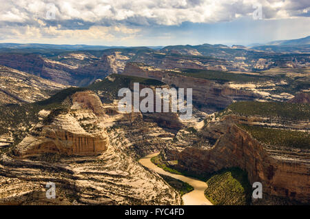 landscape canyon river Dinosaur National Monument USA America United ...