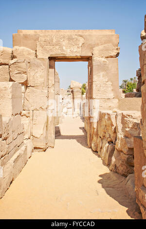 Image of ruins at the temple of Karnak. Luxor, Egypt. Stock Photo