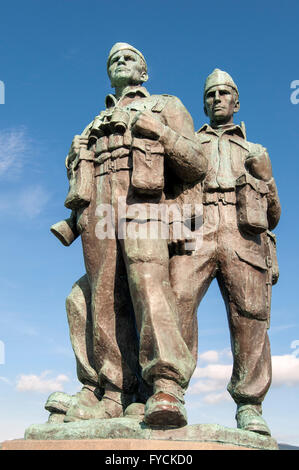 Commando Memorial, Spean Bridge, Lochaber, Scotland, United Kingdom Stock Photo