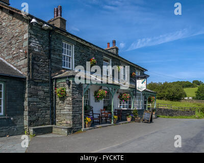 The Three Shires Inn Little Langdale Cumbria Stock Photo