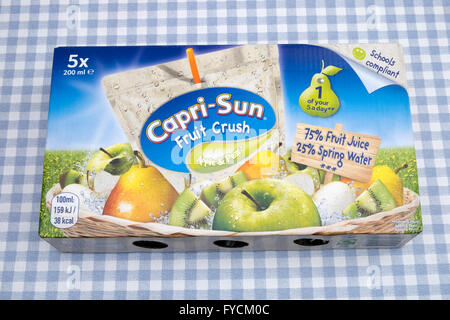 Capri-Sun fruit crush drink Stock Photo