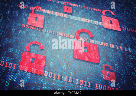 Security  padlock Stock Photo