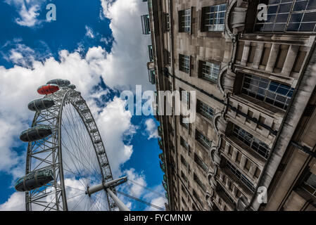 The London Eye, Southbank, London, United Kingdom Stock Photo