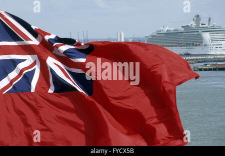 Flag, British merchant flag Stock Photo