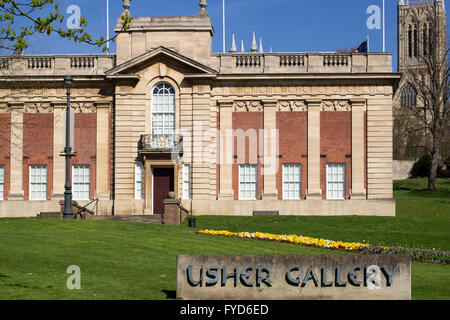 The Usher Gallery, Lindum Hill, Lincoln, England, UK. An art gallery that is part of the 'Collection' of art venues in Lincoln. Stock Photo