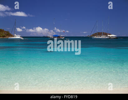 Caribbean Beach Paradise Stock Photo