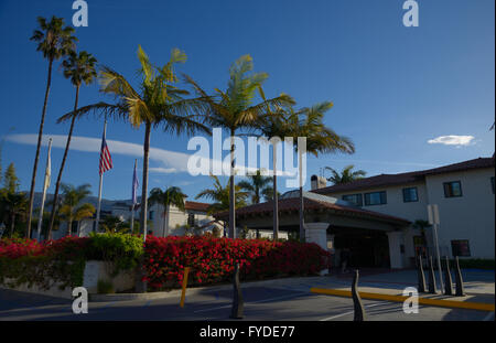 The Mar Monte Hotel / Hyatt Unbound Collection at the waterfront, Santa Barbara CA Stock Photo