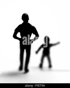 child walking away silhouette