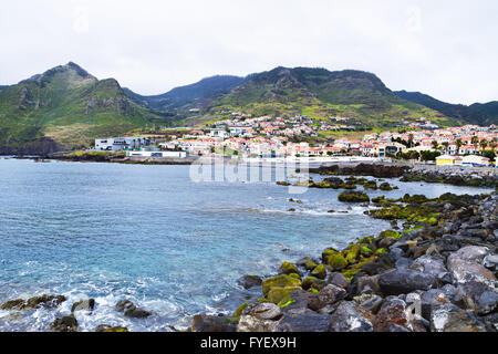 View of town of Canical in Madeira, Portugal Stock Photo