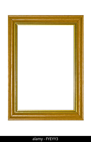 Square gold frame isolated on white Stock Photo - Alamy