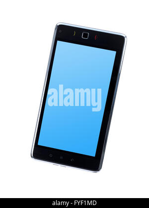 An android tablet isolated against a white background Stock Photo