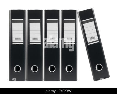 A4 lever arch folders isolated against a white background Stock Photo