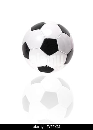 Soccer balls isolated against a white background Stock Photo - Alamy
