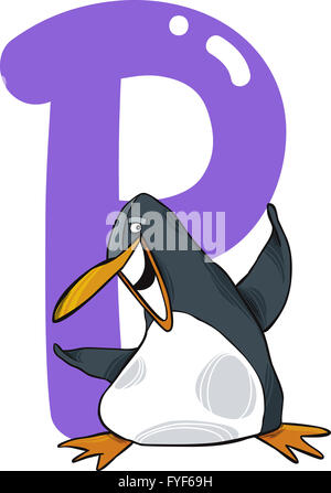 P for penguin Stock Photo