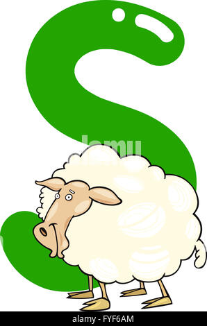 S for sheep Stock Photo