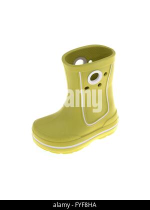 Gum Boots isolated against a white background Stock Photo