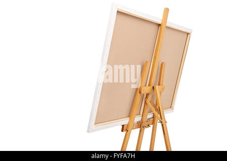 Canvas Painting Stand Wooden Easel Art Supply Isolated, Mock Up Stock Image  - Image of paper, wood: 249361705