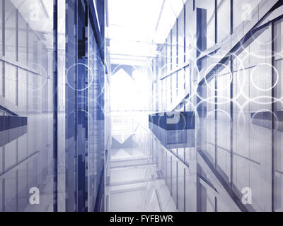 concept of modern art gallery, abstract background Stock Photo