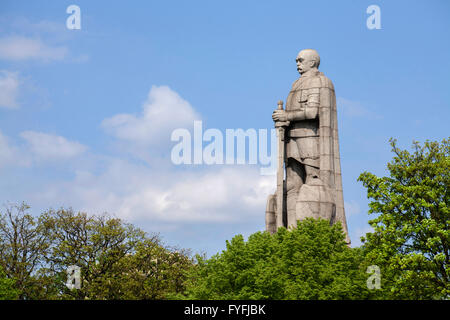 Bismarck memorial in the Old Elbpark, Hamburg, Germany Stock Photo