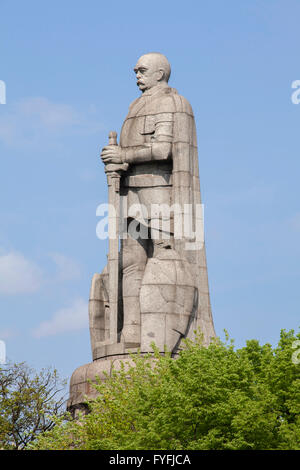 Bismarck memorial in the Old Elbpark, Hamburg, Germany Stock Photo