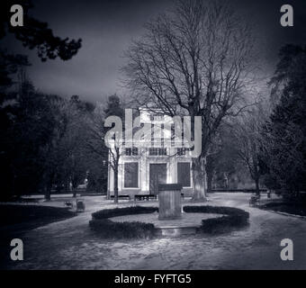 Haunted house concept in stormy weather Stock Photo