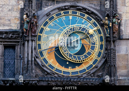 Prague. The Astronomical Clock Stock Photo