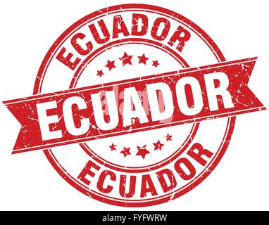 Ecuador Red Grunge Round Vintage Rubber Stamp Stock Vector Image & Art 