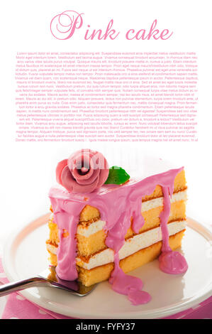 Pink cake Stock Photo
