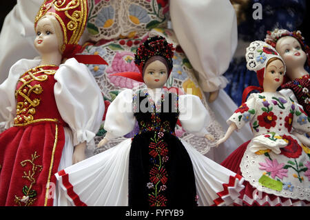 Hungary Budapest Pest Folkloric and traditional clothing at a shop on ...