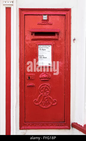 Rare Edward VII mail box in Dorchester Stock Photo