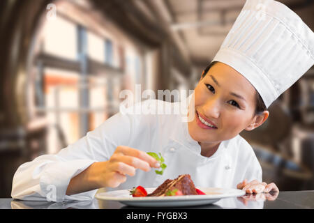 Composite image of large vats of beer Stock Photo