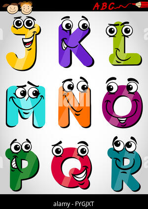 Funny alphabet letters with eyes. Alphabet for children learning their ...