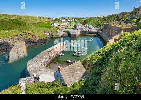 Porthgain Harbour - Pembrokeshire Stock Photo